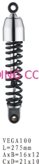275mm Motorcycle Parts Shock Absorber Rear Parts 16×12 VEGA100